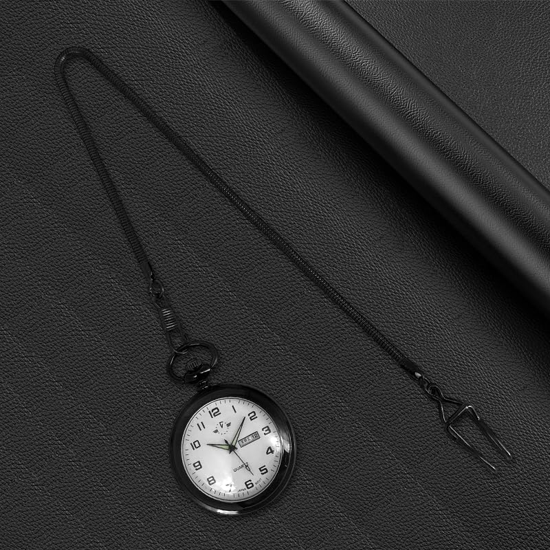 BoShiYa Pocket Watch Chains for Men Vintage Metal Albert Vest Chain Accessories/Color: Gold/Silver/Black/Bronze - Image 3
